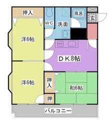 宮の陣駅 徒歩9分 1階の物件間取画像